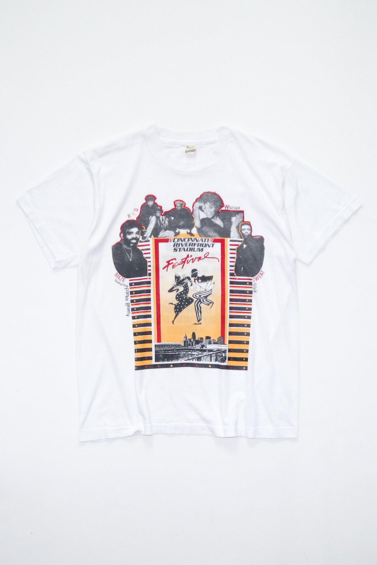 WHITNEY HOUSTON・MAZE etc / CINCINNATI MUSIC FESTIVAL 91 TEE SHIRTS（90s）