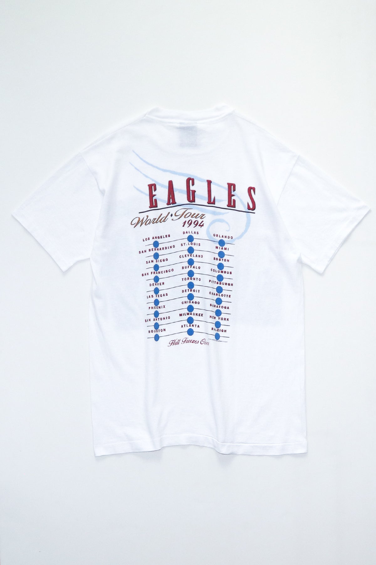 EAGLES / HELL FREEZES OVER WORLD TOUR 1994 PHOTOGRAPH TEE SHIRTS（90s）
