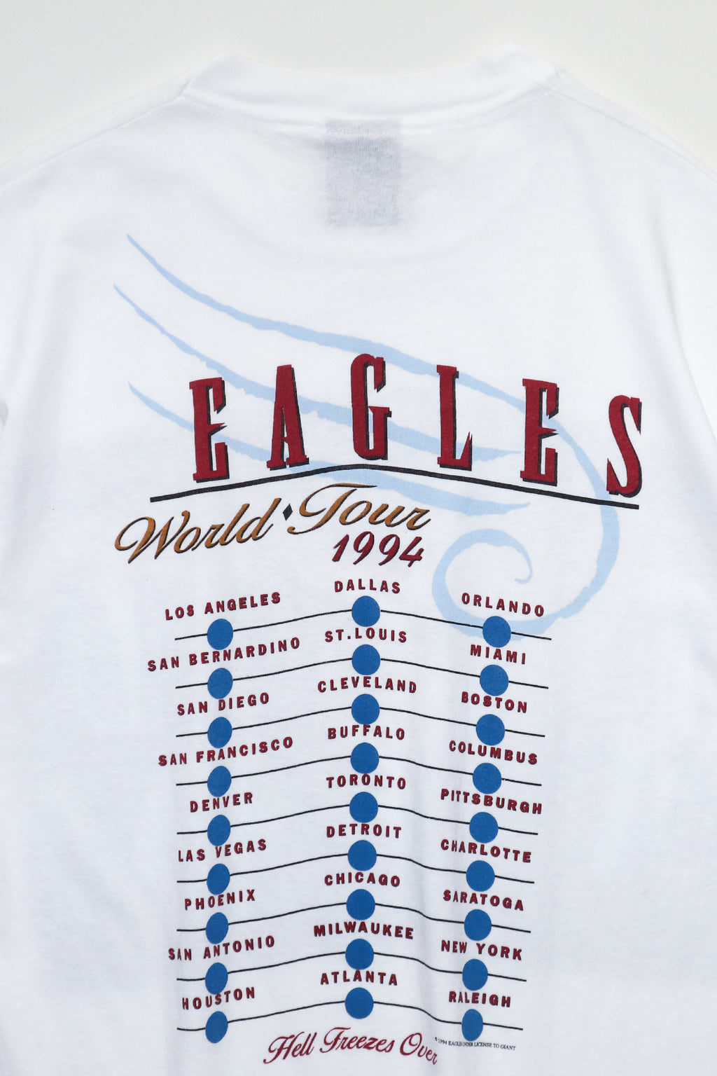 EAGLES / HELL FREEZES OVER WORLD TOUR 1994 PHOTOGRAPH TEE SHIRTS（90s）
