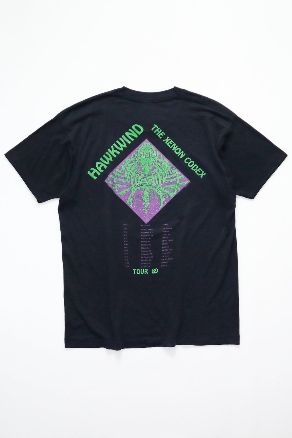 HAWKWIND / THE XENON CODEX TOUR 89 TEE SHIRTS（80s）