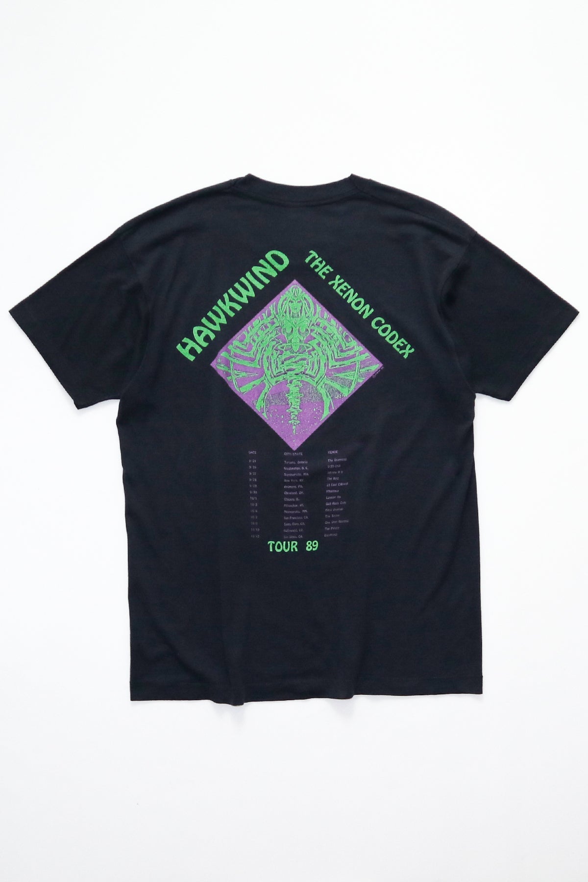 HAWKWIND / THE XENON CODEX TOUR 89 TEE SHIRTS（80s）