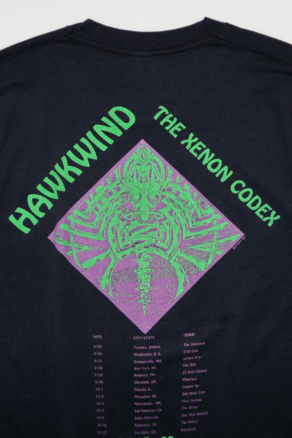 HAWKWIND / THE XENON CODEX TOUR 89 TEE SHIRTS（80s）