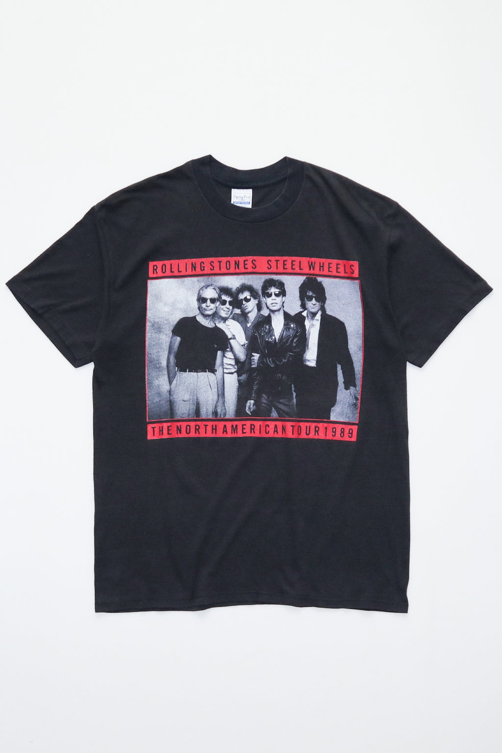 THE ROLLING STONES / STEEL WHEELS THE NORTH AMERICAN TOUR 1989 PHOTO TEE SHIRTS（80s）