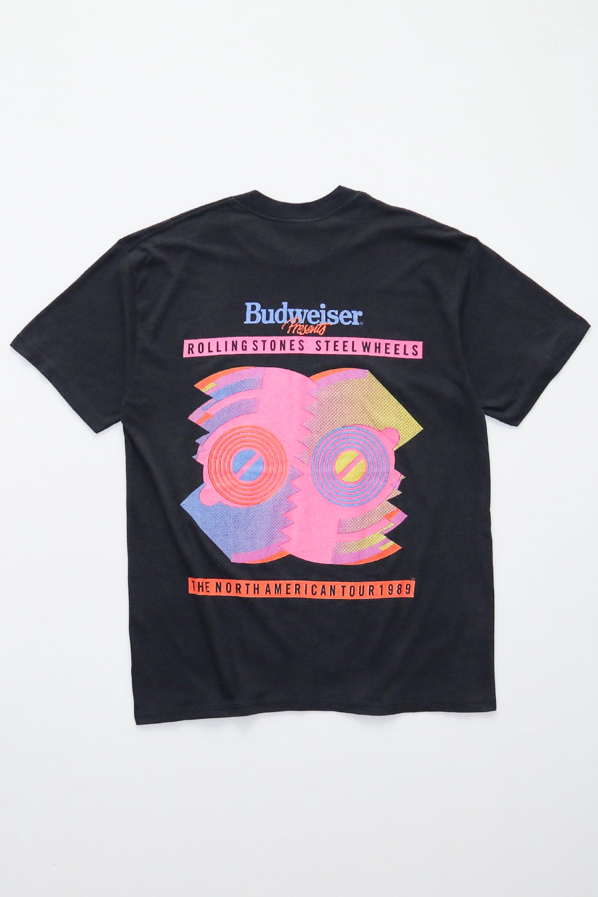 THE ROLLING STONES / STEEL WHEELS THE NORTH AMERICAN TOUR 1989 PHOTO TEE SHIRTS（80s）
