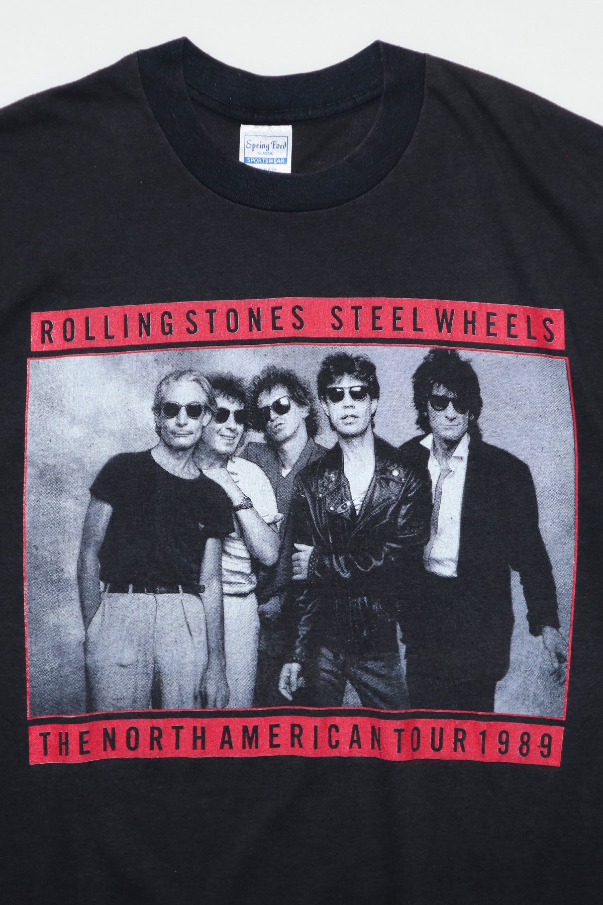 THE ROLLING STONES / STEEL WHEELS THE NORTH AMERICAN TOUR 1989 PHOTO TEE SHIRTS（80s）