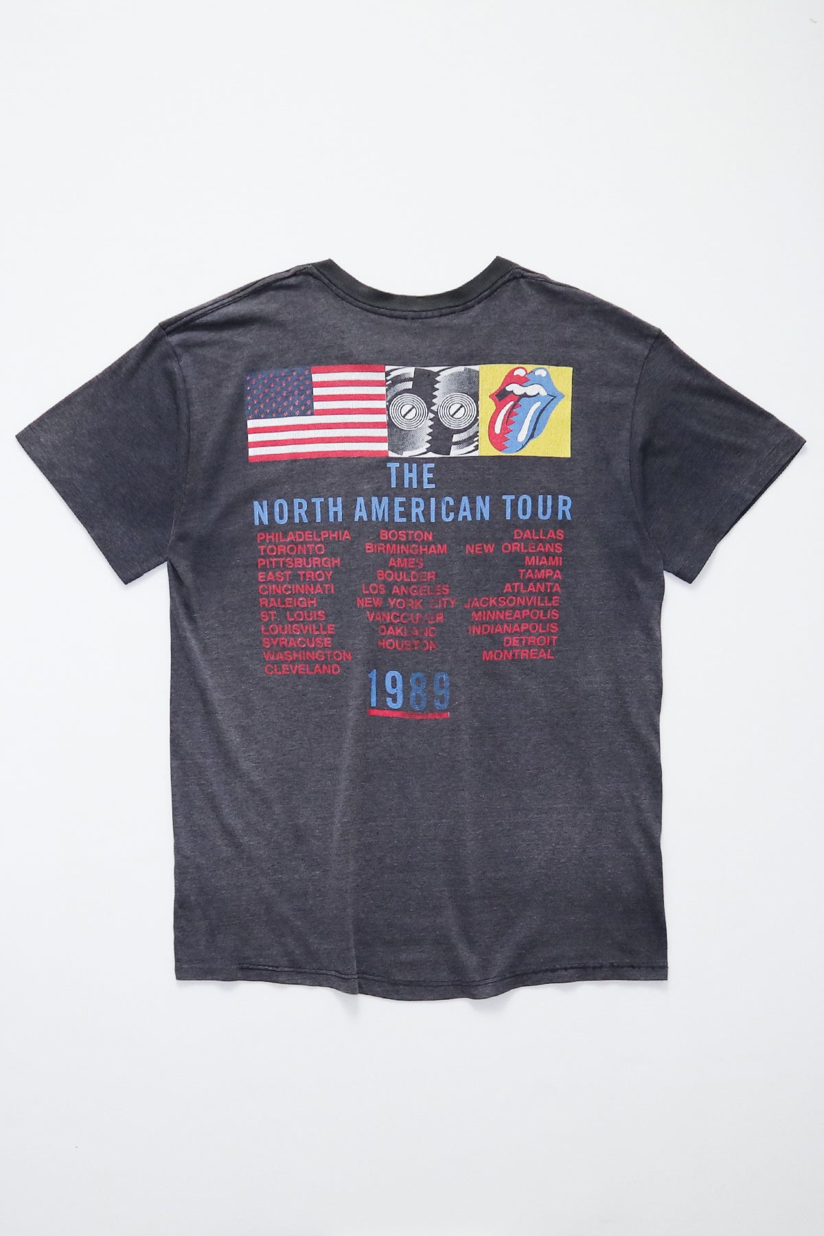 THE ROLLING STONES / STEEL WHEELS THE NORTH AMERICAN TOUR 1989 TEE SHIRTS（80s）