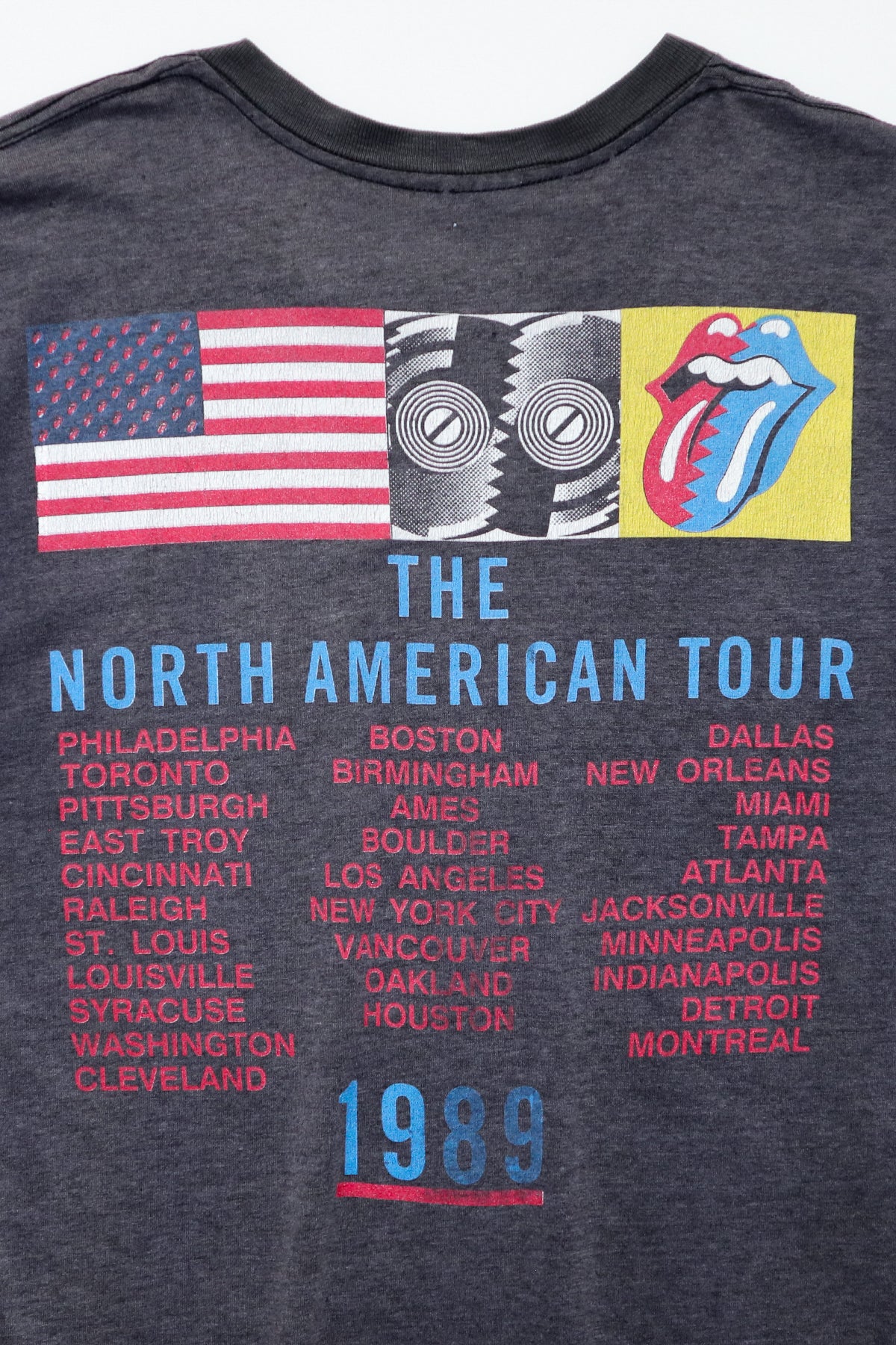 THE ROLLING STONES / STEEL WHEELS THE NORTH AMERICAN TOUR 1989 TEE SHIRTS（80s）
