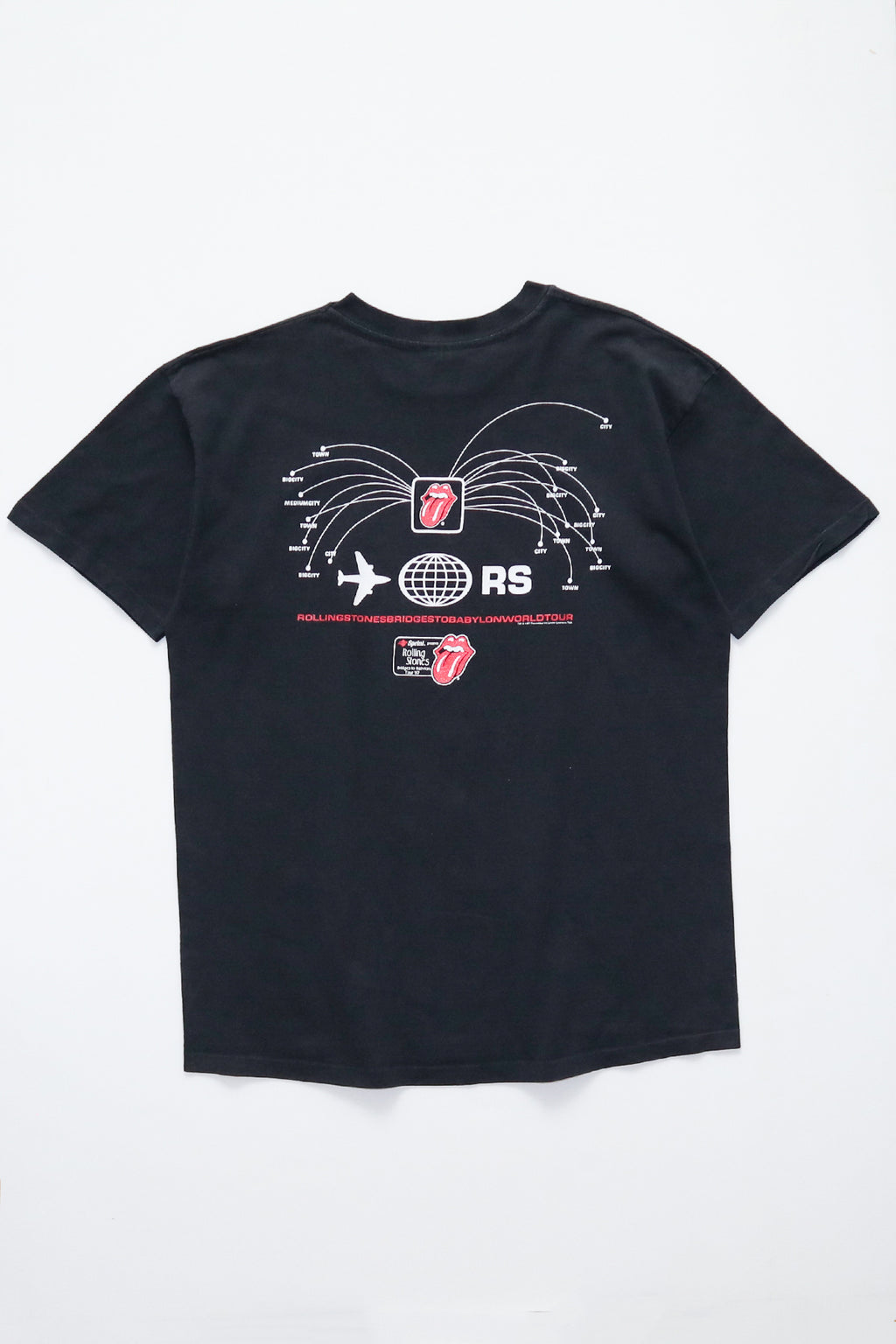 THE ROLLING STONES / BRIDGES TO BABYLON WORLD TOUR 97 LOGO TEE SHIRTS（90s）