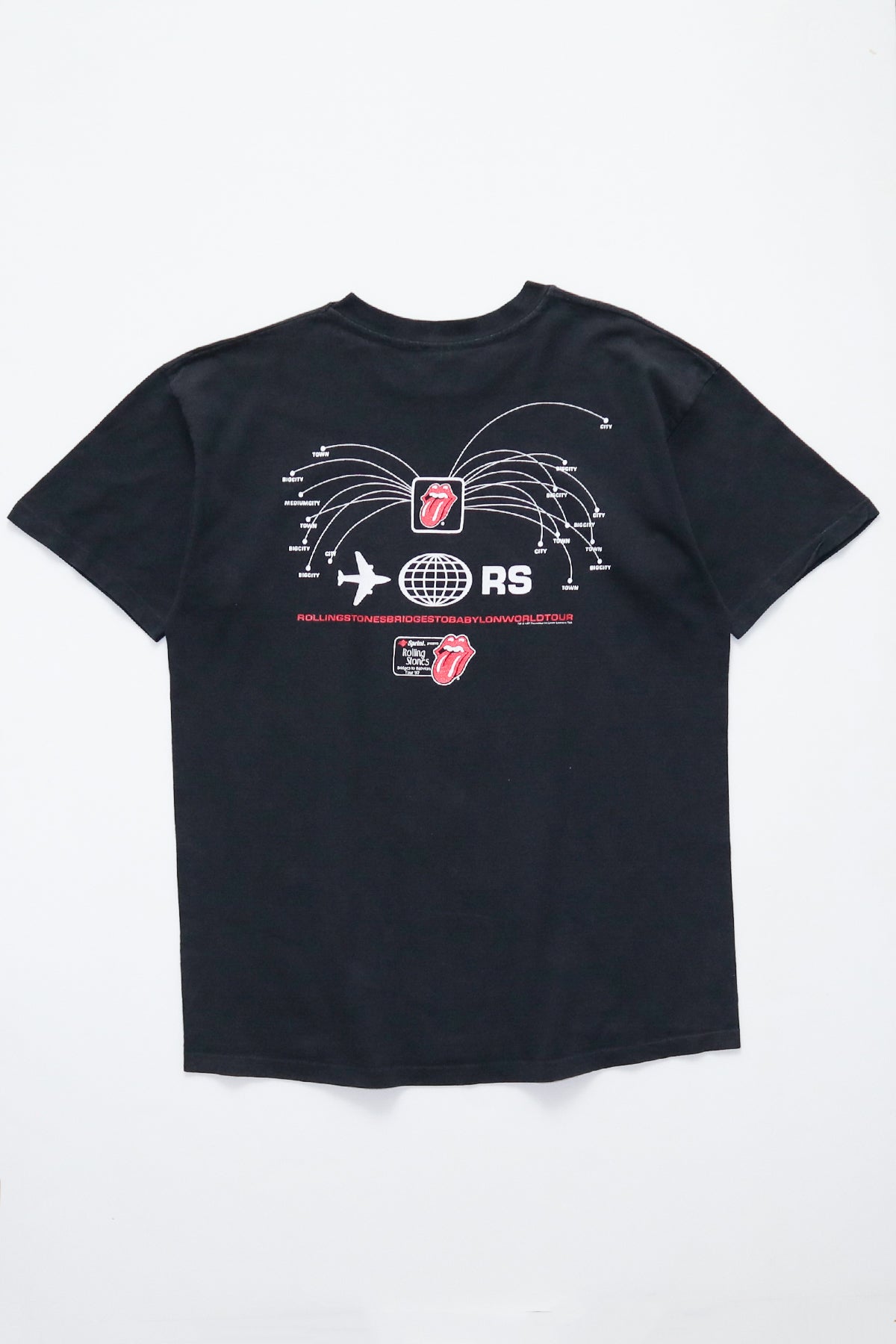 THE ROLLING STONES / BRIDGES TO BABYLON WORLD TOUR 97 LOGO TEE SHIRTS（90s）