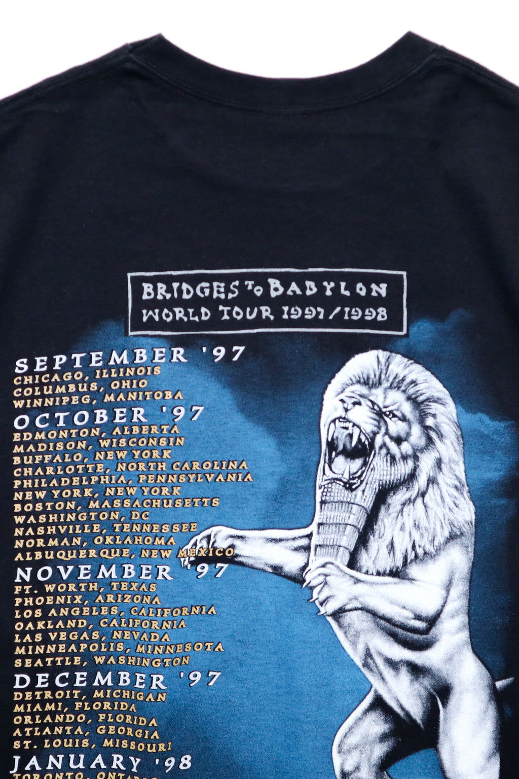 THE ROLLING STONES / BRIDGES TO BABYLON WORLD TOUR 1997 / 1998 TEE SHIRTS（90s）