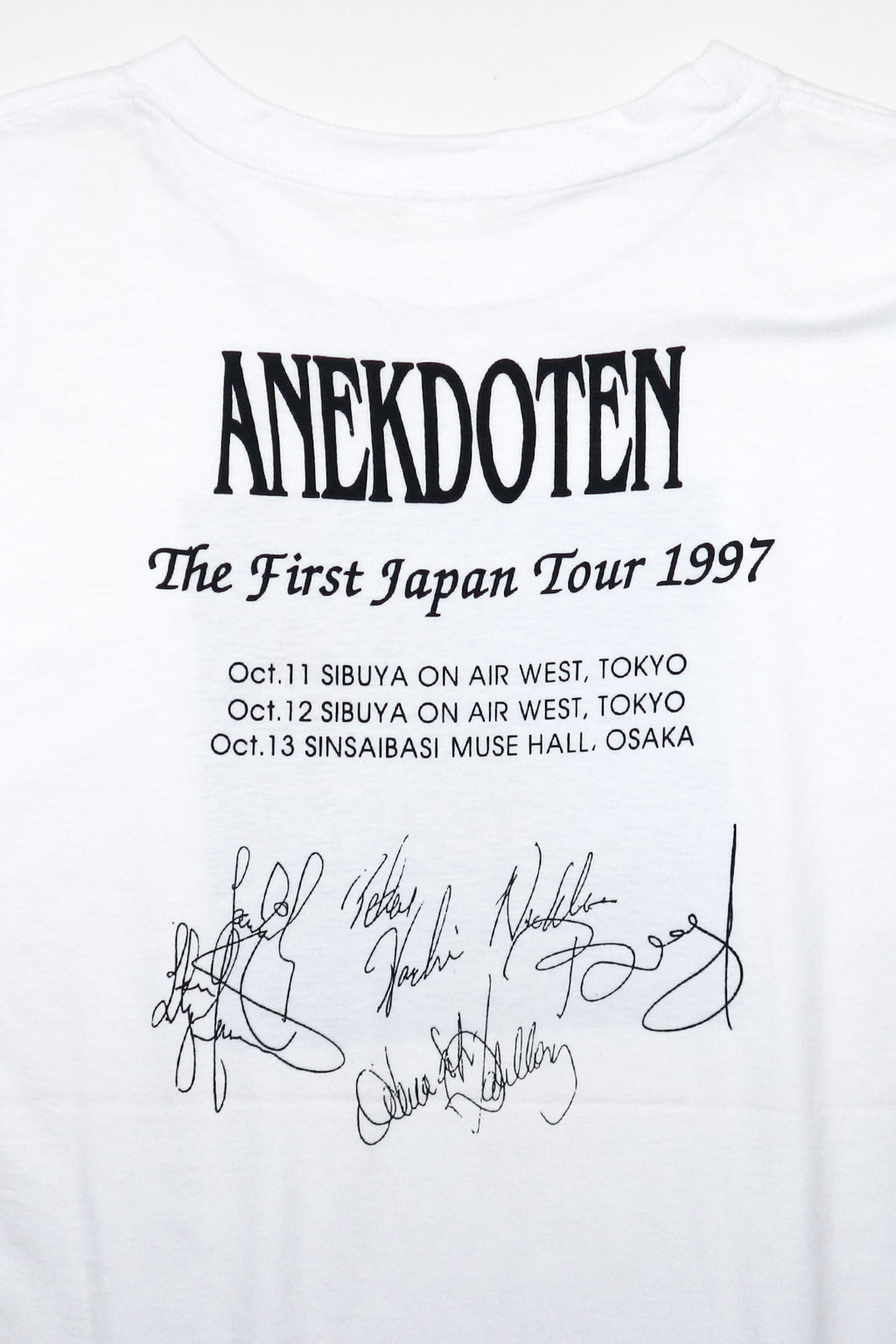 ANEKDOTEN / LIVE EP THE FIRST JAPAN TOUR 1997 TEE SHIRTS（90s）
