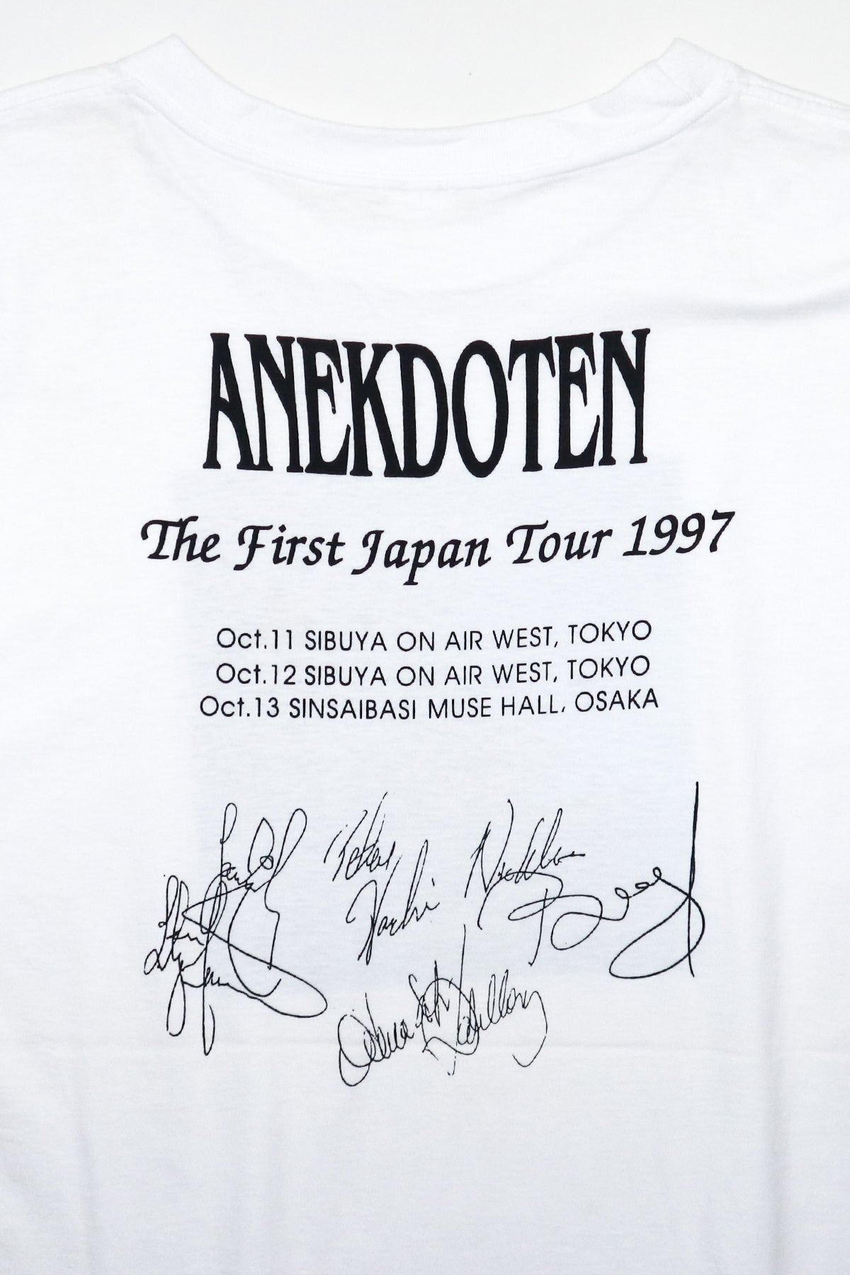 ANEKDOTEN / LIVE EP THE FIRST JAPAN TOUR 1997 TEE SHIRTS（90s）