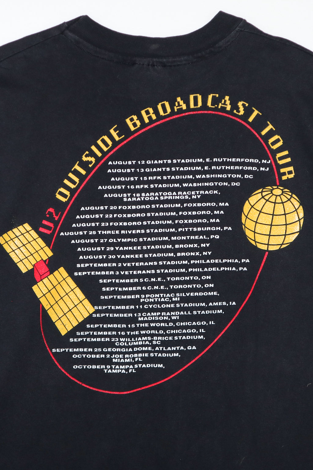 U2 / ZOO TV OUTSIDE BROADCAST TOUR TEE SHIRTS（90s）